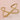 Gold Hammered Crisscross X Cuff