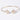 CZ 4-Leaf Clover Edge Solid Cuff Bangle Bracelet
