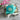 Turquoise Flower Embroidered Elegance Cuff Bracelet